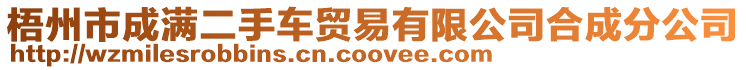 梧州市成滿二手車貿易有限公司合成分公司
