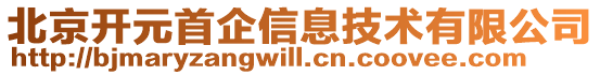 北京開元首企信息技術有限公司