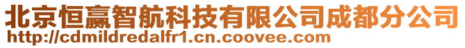北京恒贏智航科技有限公司成都分公司