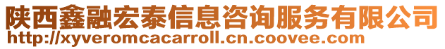 陜西鑫融宏泰信息咨詢服務有限公司
