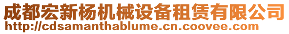 成都宏新楊機(jī)械設(shè)備租賃有限公司