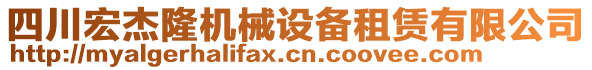 四川宏杰隆機械設備租賃有限公司