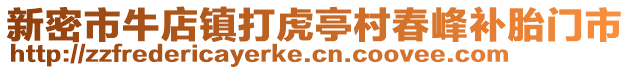 新密市牛店鎮(zhèn)打虎亭村春峰補胎門市