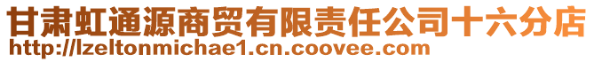 甘肅虹通源商貿有限責任公司十六分店