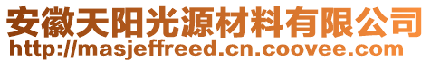 安徽天陽光源材料有限公司