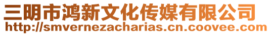 三明市鴻新文化傳媒有限公司