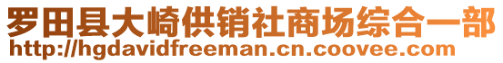 羅田縣大崎供銷社商場綜合一部