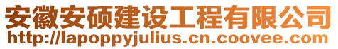 安徽安碩建設工程有限公司