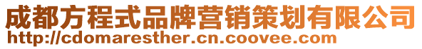 成都方程式品牌營銷策劃有限公司