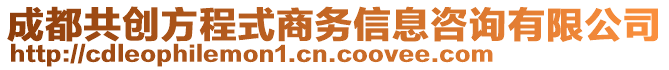 成都共創方程式商務信息咨詢有限公司