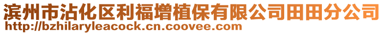 濱州市沾化區(qū)利福增植保有限公司田田分公司