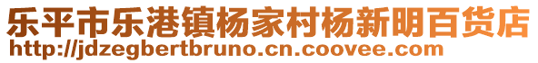 樂平市樂港鎮(zhèn)楊家村楊新明百貨店