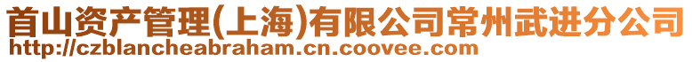 首山資產管理(上海)有限公司常州武進分公司