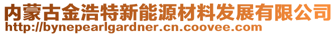 內(nèi)蒙古金浩特新能源材料發(fā)展有限公司