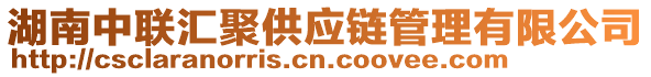 湖南中聯(lián)匯聚供應(yīng)鏈管理有限公司