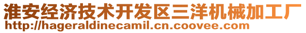 淮安經(jīng)濟(jì)技術(shù)開發(fā)區(qū)三洋機(jī)械加工廠