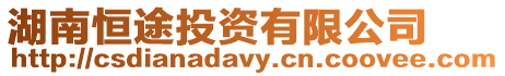 湖南恒途投資有限公司