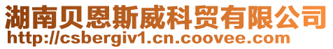 湖南貝恩斯威科貿(mào)有限公司