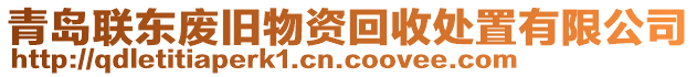 青島聯(lián)東廢舊物資回收處置有限公司