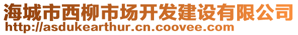 海城市西柳市場(chǎng)開發(fā)建設(shè)有限公司