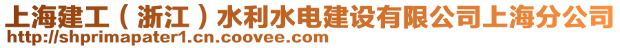 上海建工(浙江)水利水電建設有限公司上海分公司