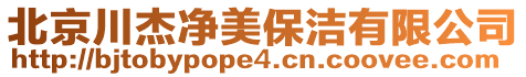 北京川杰凈美保潔有限公司