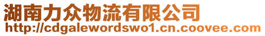 湖南力眾物流有限公司