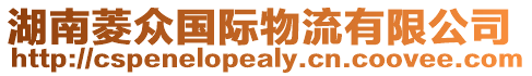 湖南菱眾國際物流有限公司