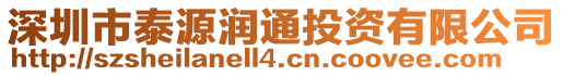深圳市泰源潤通投資有限公司