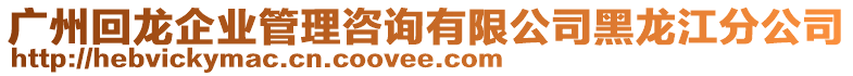 廣州回龍企業管理咨詢有限公司黑龍江分公司