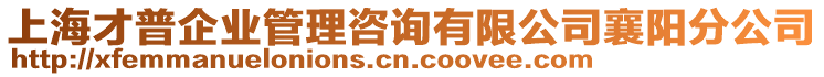 上海才普企業(yè)管理咨詢有限公司襄陽分公司