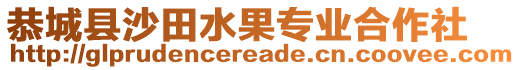 恭城縣沙田水果專業(yè)合作社