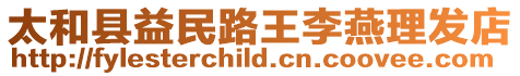 太和縣益民路王李燕理發店