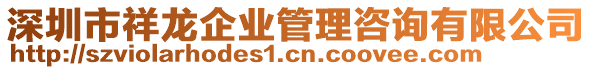 深圳市祥龍企業(yè)管理咨詢有限公司