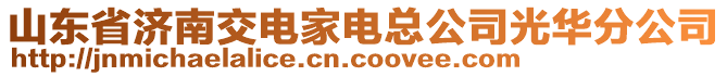 山東省濟(jì)南交電家電總公司光華分公司