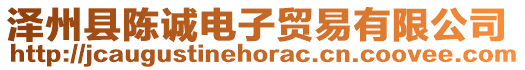 澤州縣陳誠電子貿(mào)易有限公司