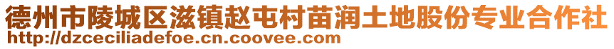 德州市陵城區(qū)滋鎮(zhèn)趙屯村苗潤土地股份專業(yè)合作社