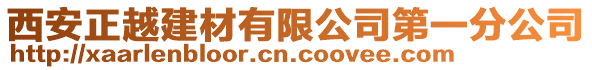 西安正越建材有限公司第一分公司