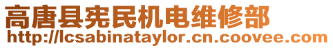 高唐縣憲民機電維修部