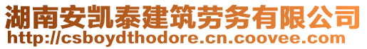 湖南安凱泰建筑勞務(wù)有限公司