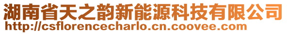 湖南省天之韻新能源科技有限公司