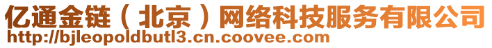 億通金鏈（北京）網(wǎng)絡(luò)科技服務(wù)有限公司