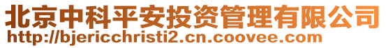 北京中科平安投資管理有限公司