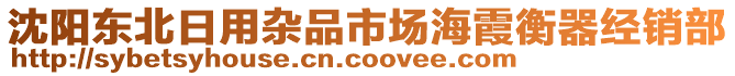 沈阳东北日用杂品市场海霞衡器经销部