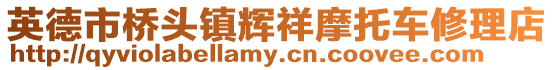 英德市橋頭鎮(zhèn)輝祥摩托車(chē)修理店