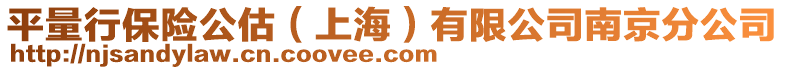 平量行保險公估(上海)有限公司南京分公司