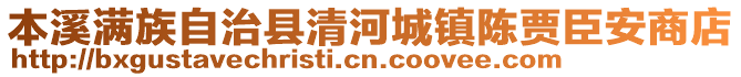 本溪滿族自治縣清河城鎮(zhèn)陳賈臣安商店