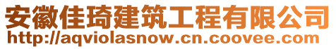 安徽佳琦建筑工程有限公司