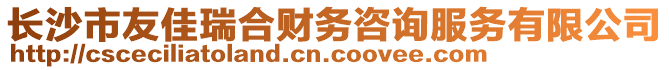 長沙市友佳瑞合財務(wù)咨詢服務(wù)有限公司