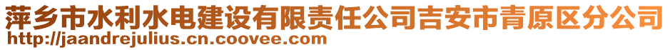 萍鄉(xiāng)市水利水電建設(shè)有限責(zé)任公司吉安市青原區(qū)分公司